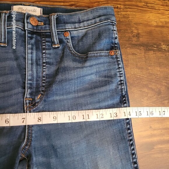 Madewell Jeans Size 27 Skinny 10" High Rise Tummy Control Danny Wash G7391 - Picture 8 of 12